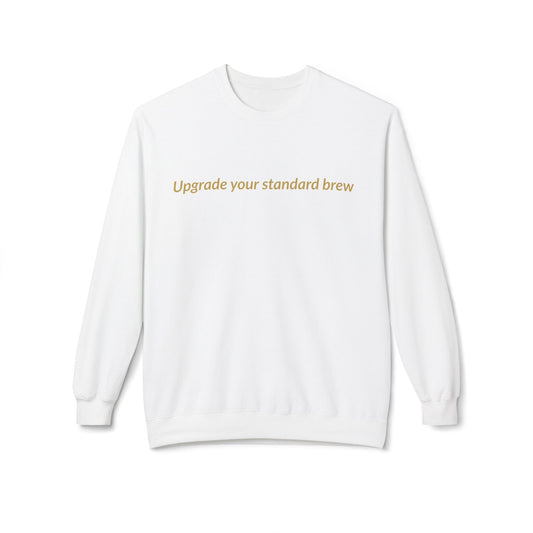 Coffee Crewneck Sweatshirt — "Betta Coffee" Logo Mountain Design